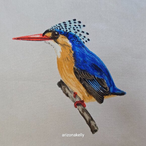 Vintage Silk Scarf Roland Ward Painted Birds Collectible - Picture 6 of 15